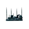 O Sistema Intercom MDS-400 WIRELESS é um Transmissor e receptor de áudio bidirecional – Trabalha com quatro comunicadores sem fio BK-2400 A estação wireless TELIKOU MDS-400 adota a frequência 2.4GHz.